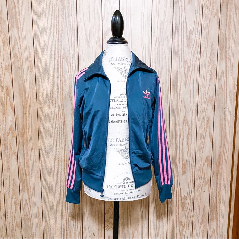 Adidas Track Jacket in Dark Grey Size M